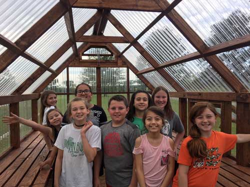 photo of Tate Elementary Greenhouse (inside)